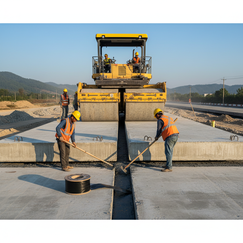 фото Стыковка дорожных плит: методы и герметизация швов