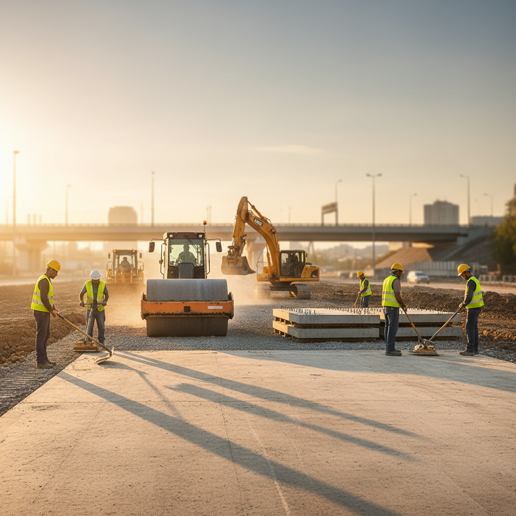 фото Уплотнение грунта под дорожные плиты: методы и техника