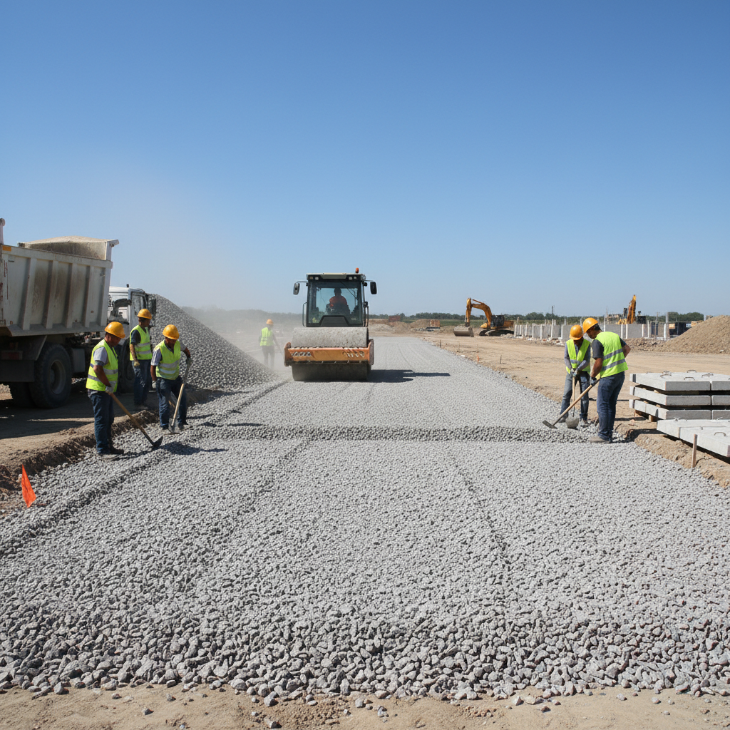 фото Щебёночное основание под дорожные плиты: требования и монтаж
