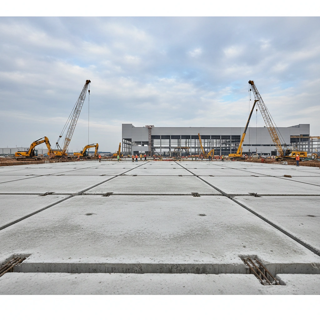 фото ЖБИ‑плиты для промышленных зон: требования к прочности