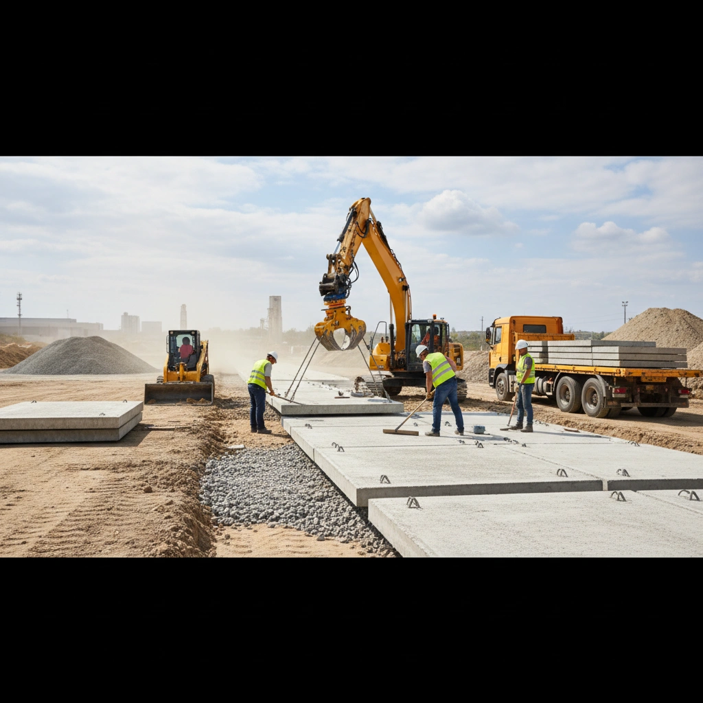 фото Нормы расхода материалов при укладке дорожных плит