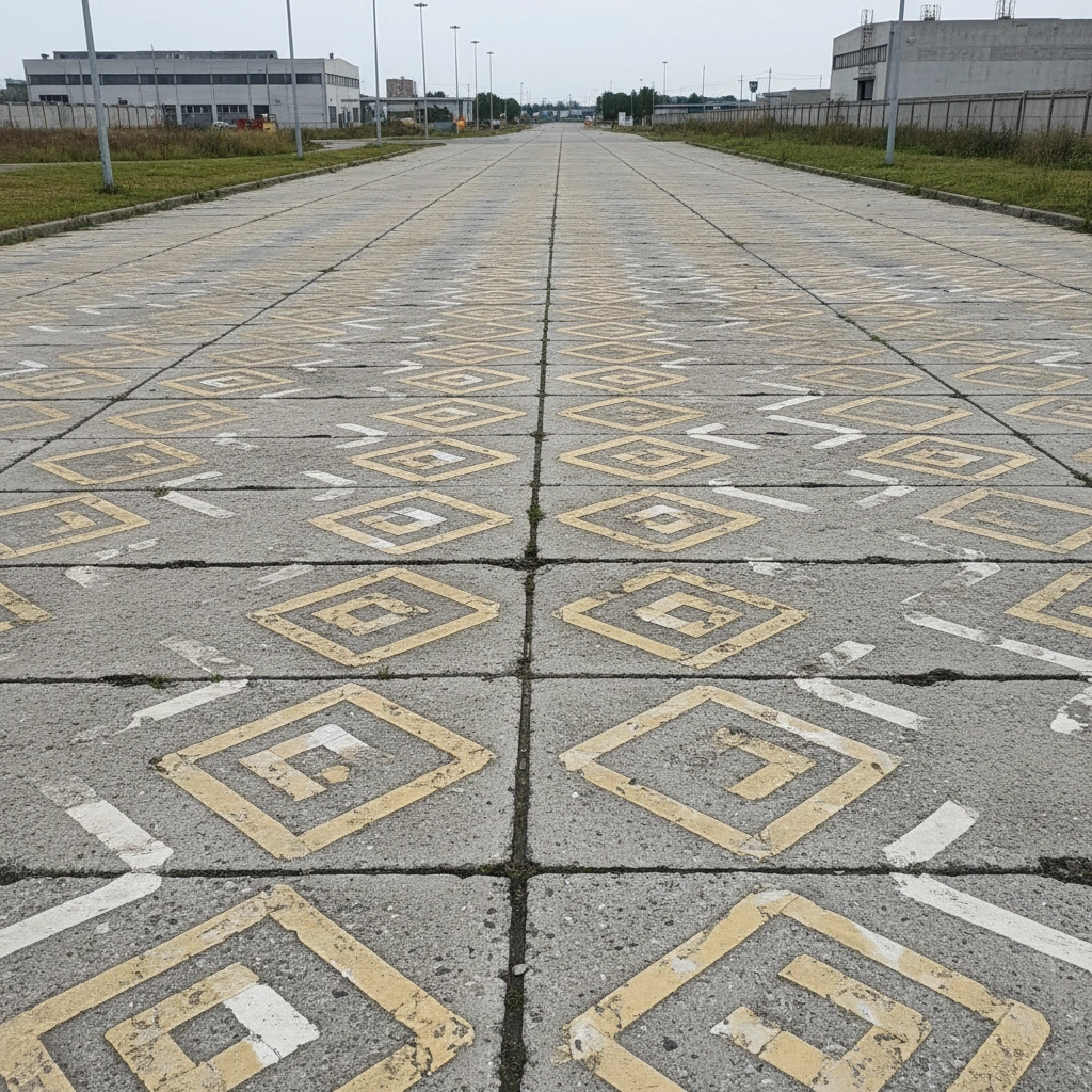 фото Знаки и разметка на дорогах из ЖБИ‑плит: требования