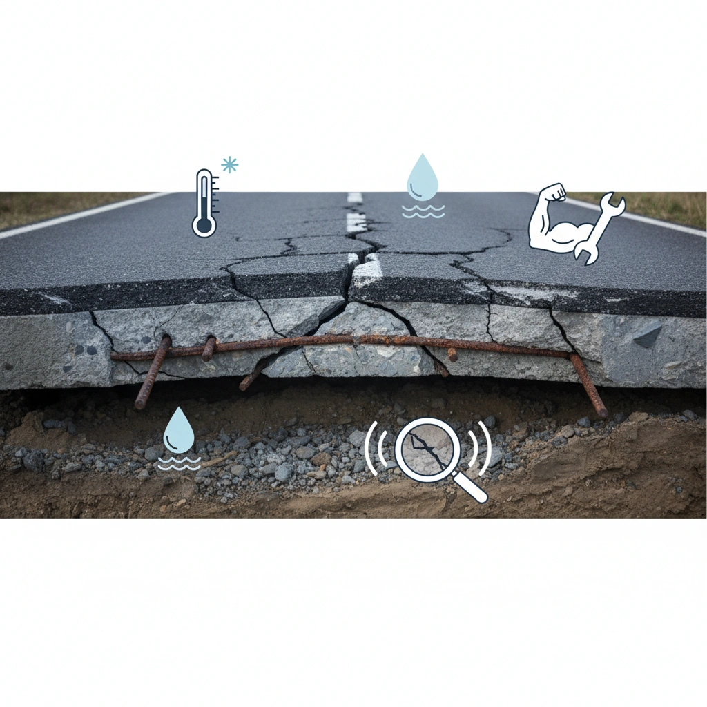 фото Трещиностойкость дорожных плит: факторы и контроль