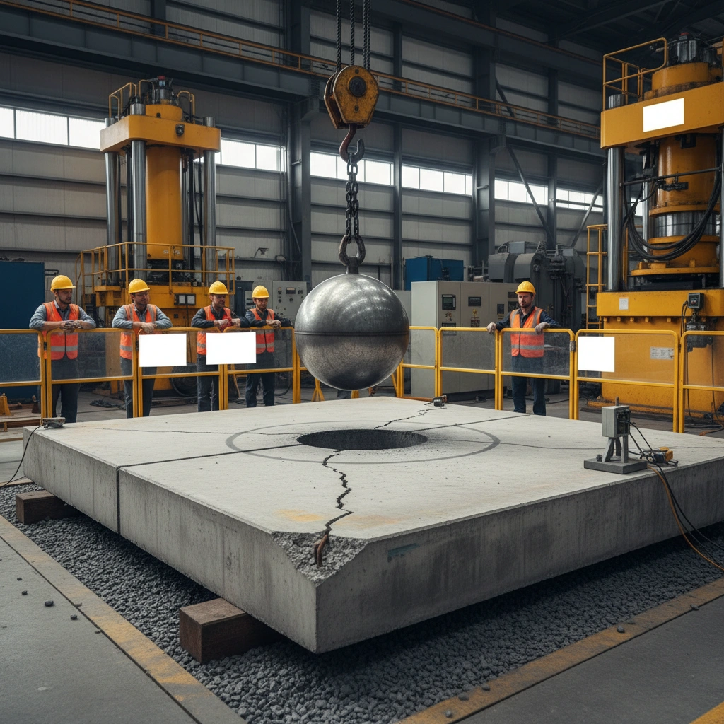 фото Ударная прочность дорожных ЖБИ‑плит: испытания и нормы