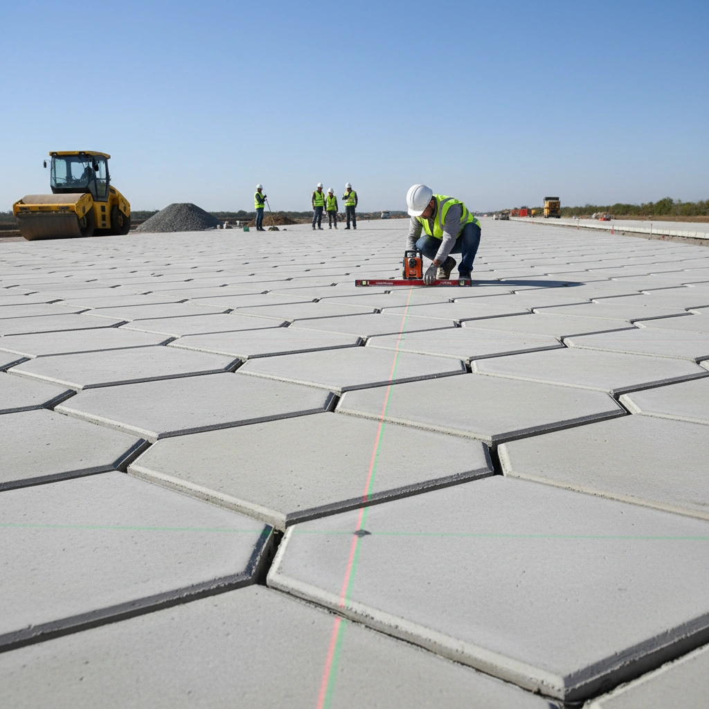 фото Геометрическая точность дорожных плит: допуски и контроль