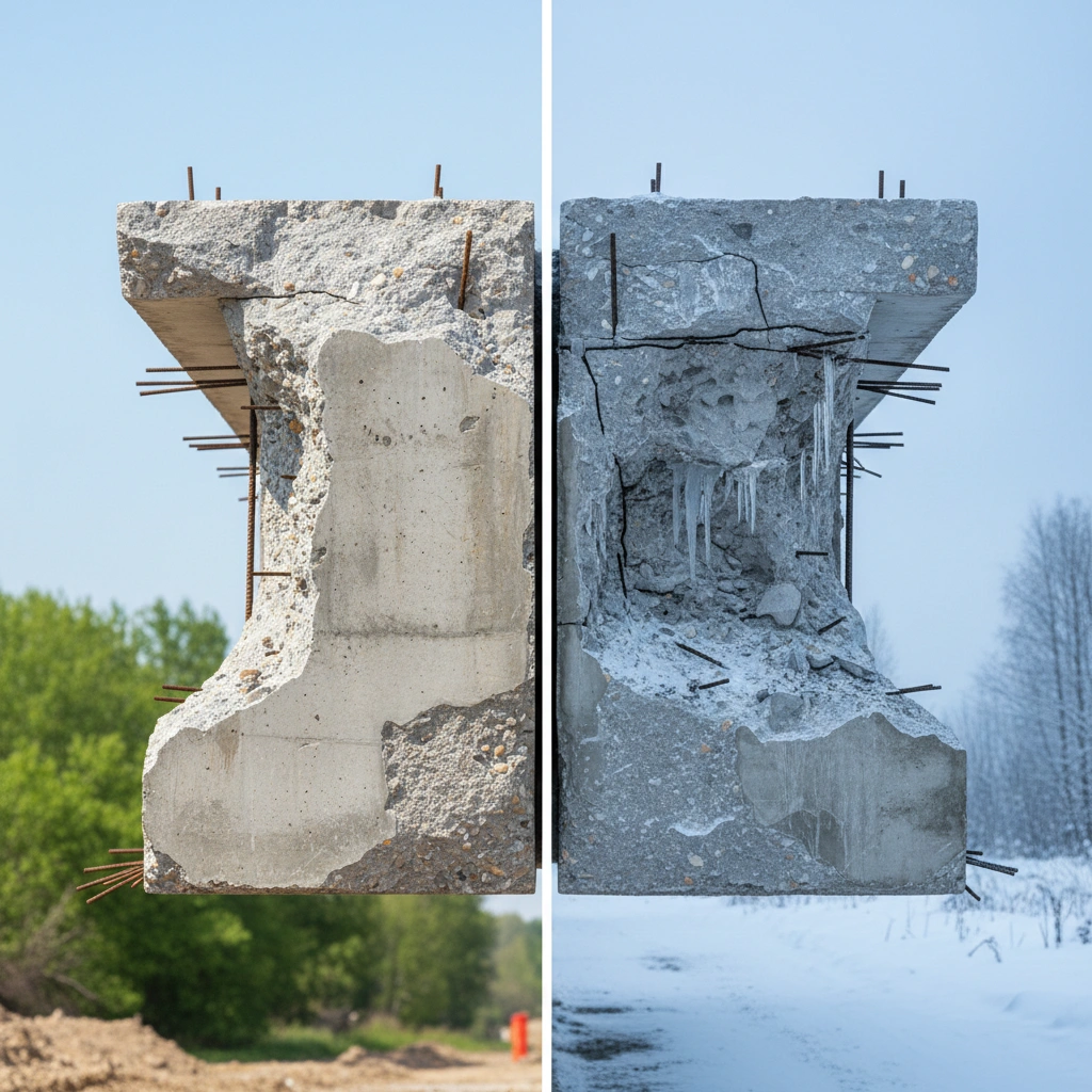 фото Сезонность производства дорожных плит: влияние на качество