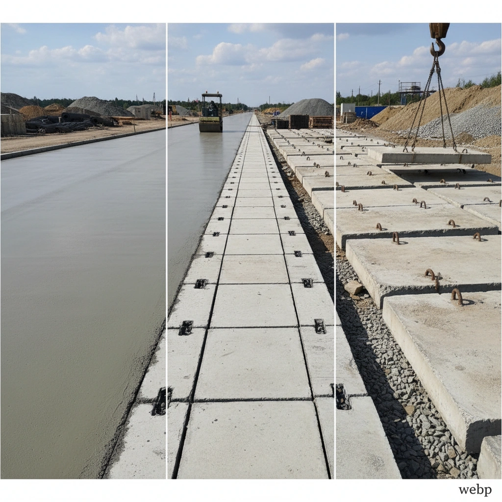 Монолитные и сборные дорожные покрытия: сравнение с ЖБИ‑плитами | статья от завода ЖБИ